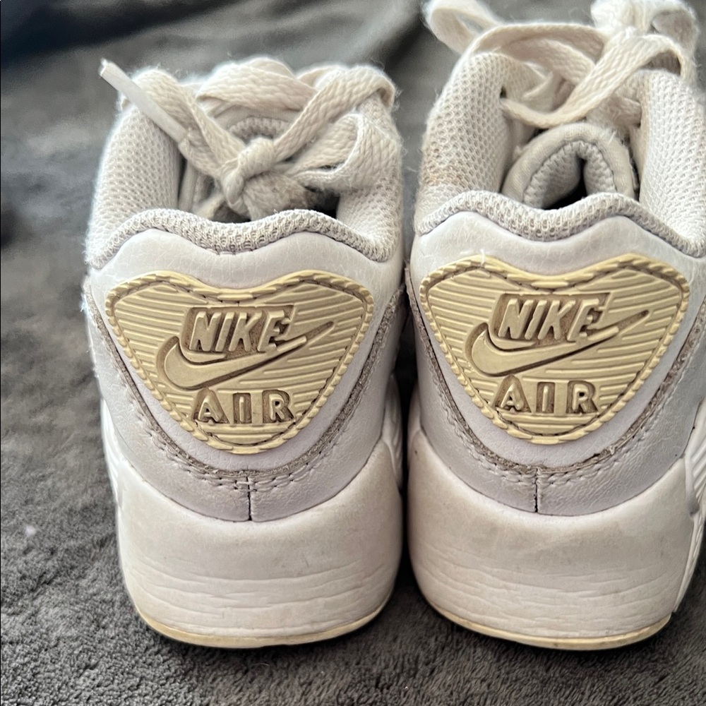 Nike Kids Air Sneakers - White and Gold